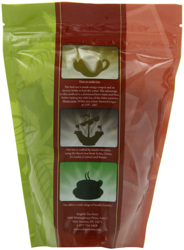 English Tea Store Loose Leaf, Peach Apricot Tea Pouches - 4Oz, 4 Ounce