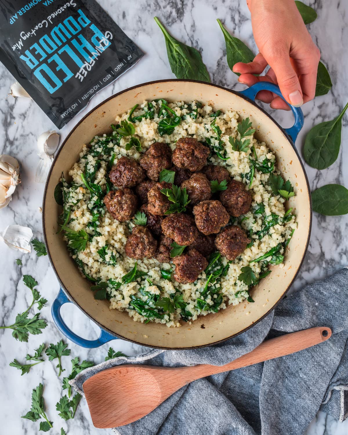 Paleo Powder AIP Seasoned Breading Mix | 8 oz Cassava Root | Gluten Free, Keto, No MSG, No Additives, No Sugar | Paleo Diet Approved