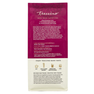 Teeccino Irish Cream Ground Herbal Coffee Alternative, Caffeine Free, Acid Free, Medium Roast, 11 Ounce