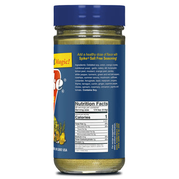 Spike Salt Free All-Purpose Seasoning, All Natural With Herbs And Vegetables, Gluten Free, Sodium Free Seasoning, Vegan, For Healthy Cooking (3 Pack - 1.9 Oz)