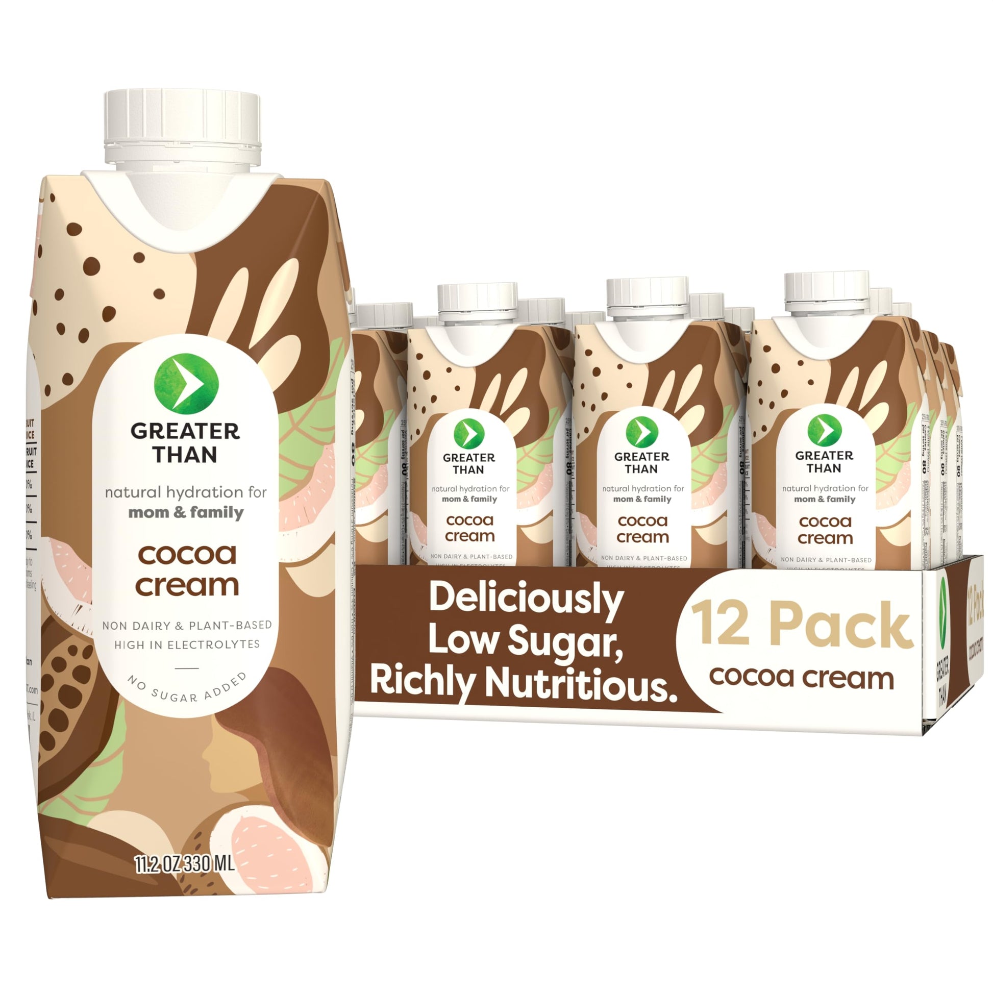 Greater Than Lactation Supplement Support, Coconut Water, Vitamins & Electrolyte Drink for Breastfeeding & Immune Support, Lacta