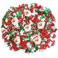 Sentovac Christmas Santa Claus Tree Sprinkle Red Green Mix Sprinkles Edible for Cake Decorating Cookie Cupcake Topper Baking Dec