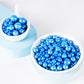 Kasvan Royal Blue Pearl Sugar Sprinkles - Edible Candy Pearls 130G/4.58 Oz, Mix Size, Baking Cake Decorations, Ice Cream Topping