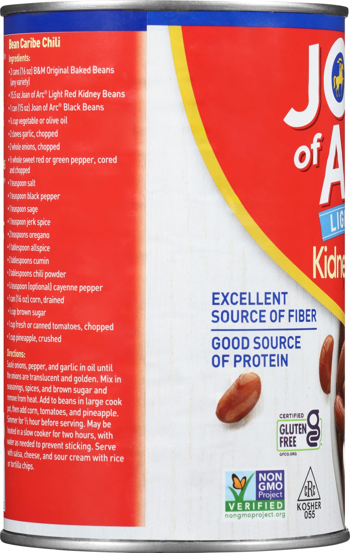 Joan Of Arc Light Red Kidney Beans, 40 Ounce (Pack Of 12)