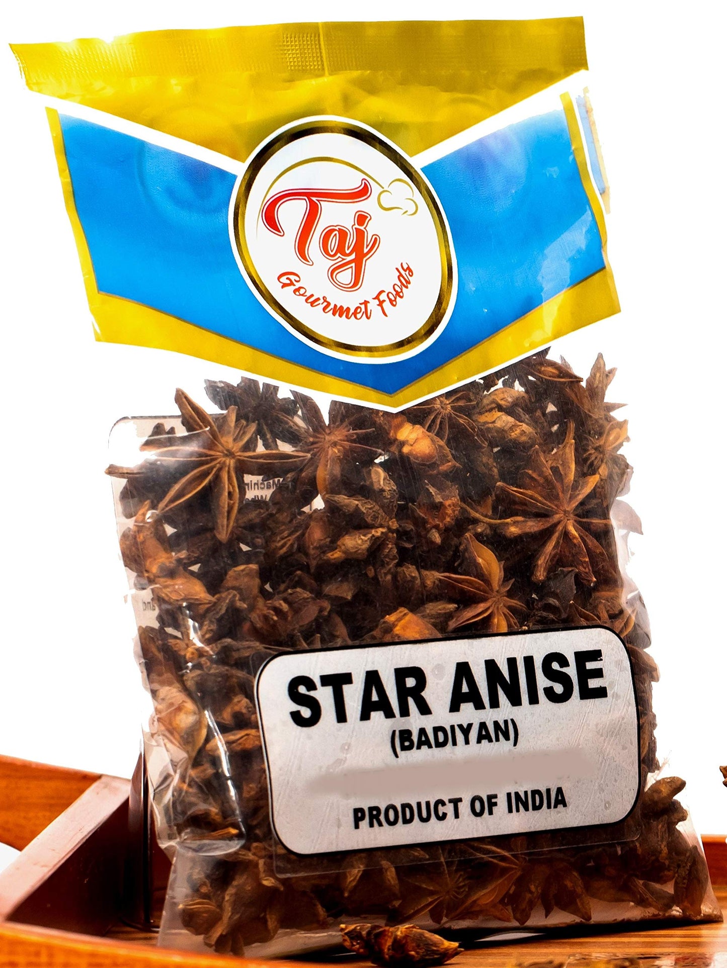 Taj Star Anise Seeds (Whole Pods), Whole Chinese Star Anise, Badian Khatai, 14Oz (400G)
