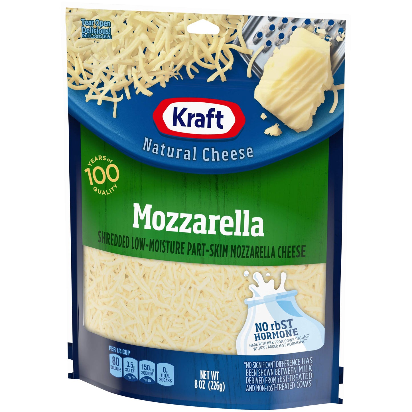 Kraft Finely Shredded Natural Mozzarella Shredded Cheese (8 oz Pouch)