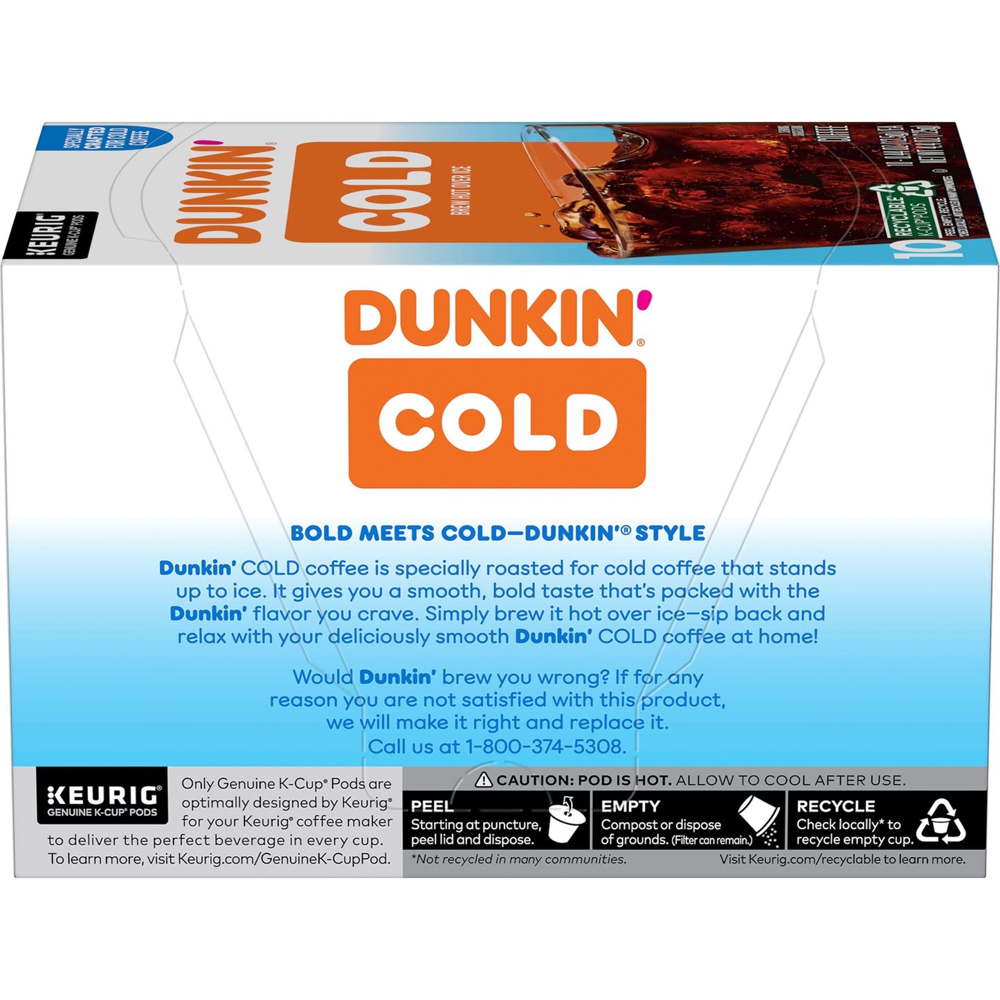 Dunkin Cold Coffee, 60 Keurig K-Cup Pods