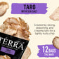 Terra Vegetable Chips, Taro Chips with Sea Salt, 5 Oz (Pack of 12), Black & Peach
