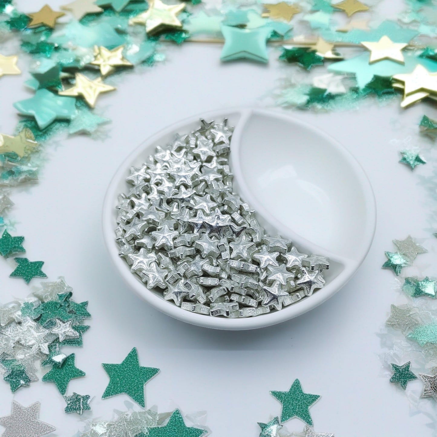 10Mm Sliver Stars Sprinkles Edible Stars Cake Decorating Stars Cake Decorations Cupcake Toppers Cookie Decorating Perfect For Ca