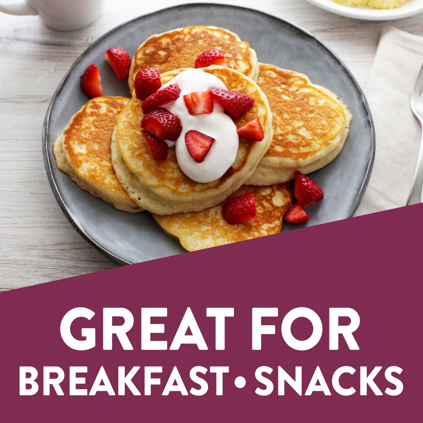 Krusteaz Sweet Cream Pancake and Waffle Mix  Light & Fluffy  26 oz Boxes (Pack of 8)