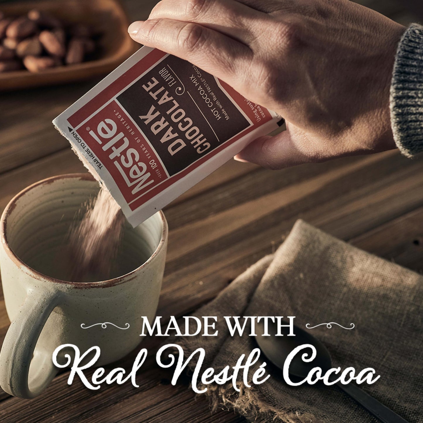 Nestle Dark Chocolate Hot Cocoa Mix - 50 Single Serve Packets - 35.5 Ounce