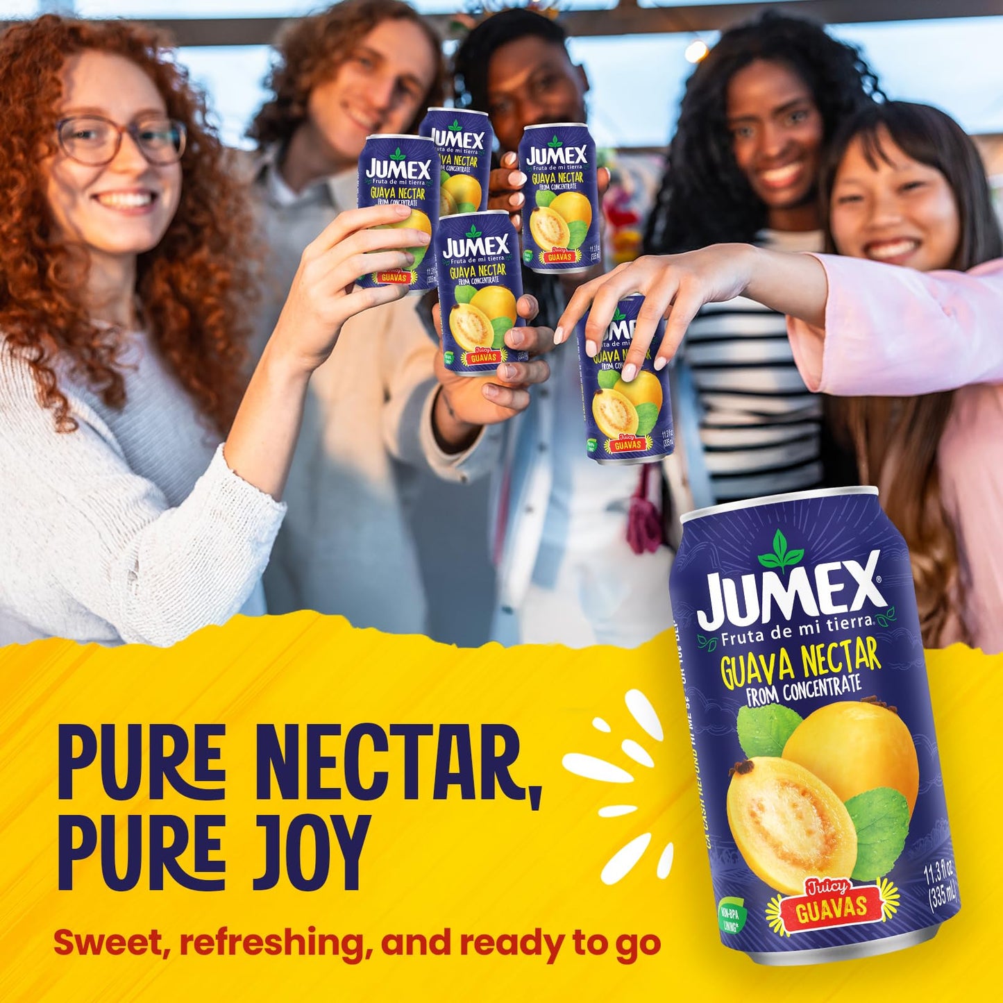 Jumex Guava Nectar - Recyclable Can with Non-BPA Lining - 11.3 Fl Oz (Pack of 24)