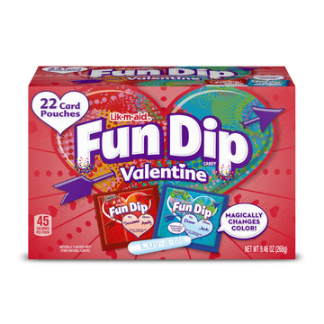 Fun Dip Valentines Day Candy, Friendship Exchange, 22 Count Box