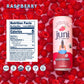 JUNI Sparkling Adaptogen Drink - Raspberry, 12 Fl Oz (Pack of 12), Zero Sugar, Organic, Non-  ic, with Ashwagandha & Mushrooms