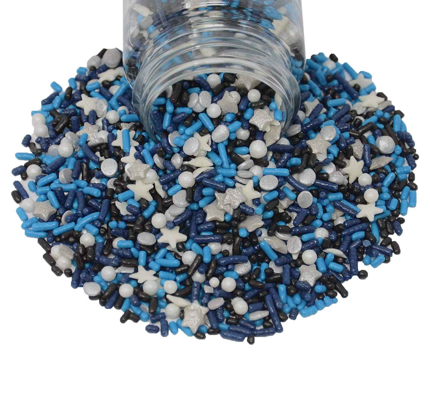 Mystic Sprinkles Sprinkle Mixes (Sparkling Silver Galaxy Sprinkle Mix 3.3Oz)