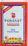 Puroast Low Acid Coffee Single-Serve Pods, Bold French Roast, High Antioxidant, Compatible with Keurig 2.0 Coffee Makers, 12 Count