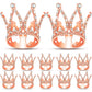 12 Pieces Crown Cake Topper Mini Baby Crown Tiny Queen Crown Small Princess Headpiece Cake Decoration For Women Lady Girl Bridal