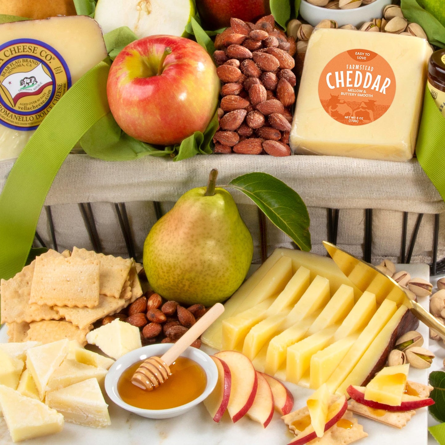 A Gift Inside Happy Birthday California Farmstead Fruit Gift Basket