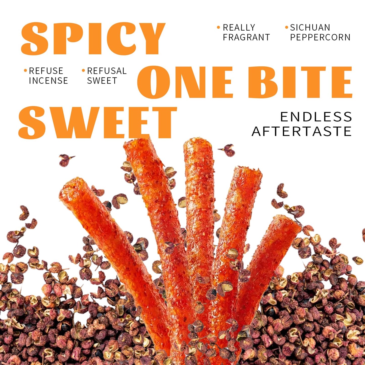 Spicy Strips - (Common Prickly Ash Flavor) Spicy Gluten Latiao, Chinese Special Casual Snack Food, Made From Wheat/Chili/Spice,