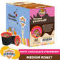 Crazy Cups Flavored Coffee Pods for Keurig, White Chocolate Strawberry, Medium Roast, 22 Count