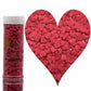 Se Si&Moos Edible Red Jumbo Heart Sprinkles For Decorating Edible Hearts Confetti For Cupcakes Valentines Cake Decorations Red S