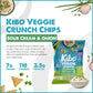 Kibo Veggie Chips Sour Cream And Onion - Plant-Based Protein, Gluten-Free, Non-Gmo, Vegan-Friendly, 3D Triangles, Crunchy, Made