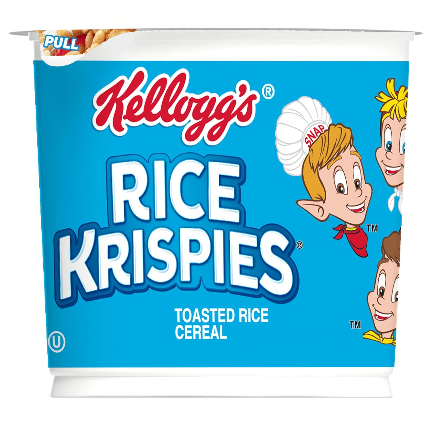 Kellogg s Rice Krispies Breakfast Cereal Cups, Kids Snacks, Cereal Cup to Go, Original, 15.6oz Case (12 Cups)
