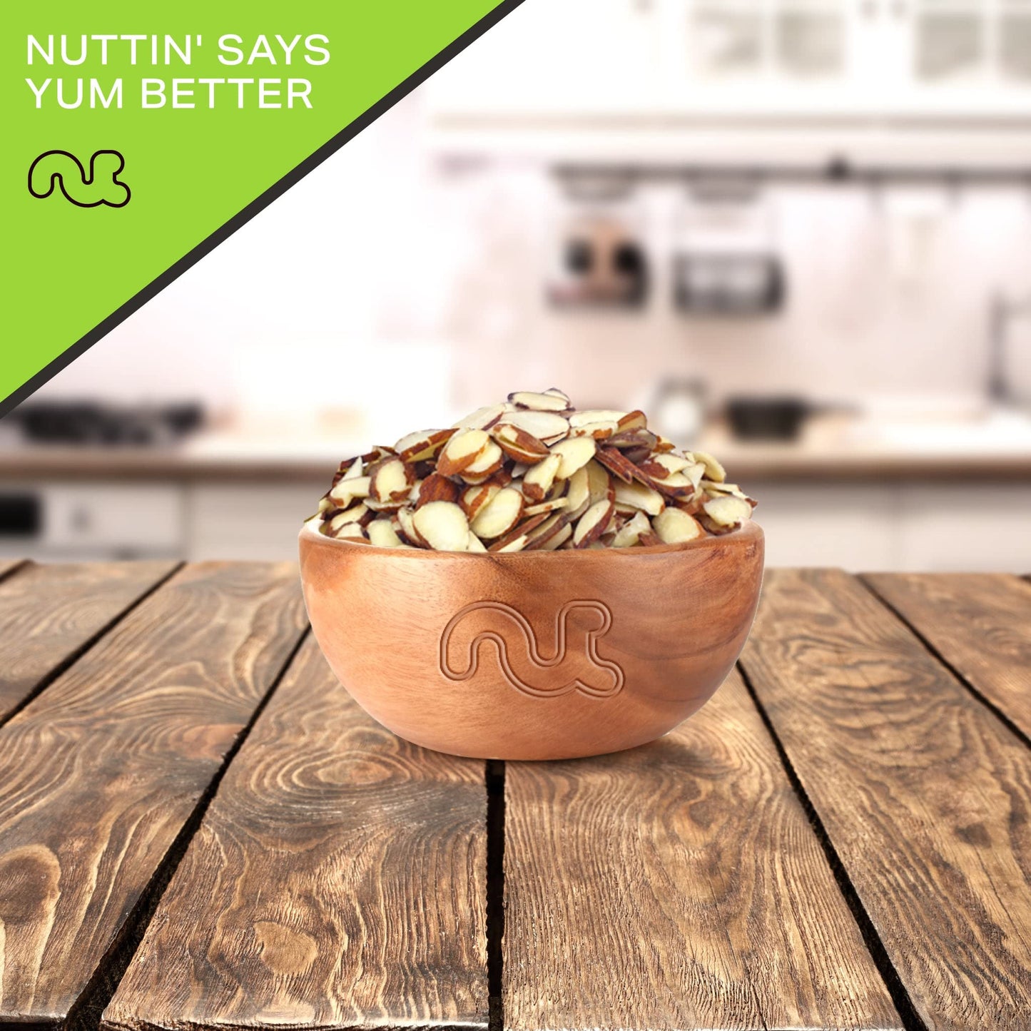 NUT CRAVINGS - Natural Sliced Almonds - Raw, (32oz - 2 LB) Packed Fresh in Resealable Bag - Nut Snack - Healthy Protein Food, Al