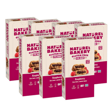 Natures Bakery Gluten Free Fig Bar, Raspberry, Plant-Based, Vegan Friendly, Kosher, Non-GMO, 2 Ounce (Pack of 12)