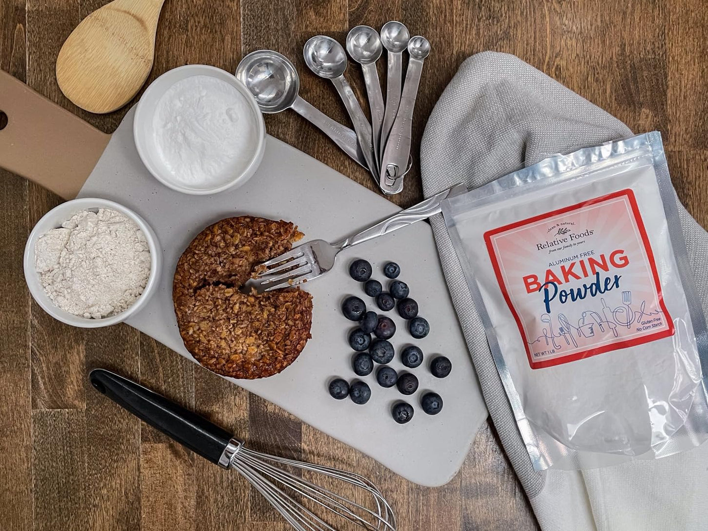 Baking Powder, 1 Pound Aluminum Free, Corn Starch Free, Double Acting, Gluten Free. Made In Our Usa Allergen Free Facility. Prem