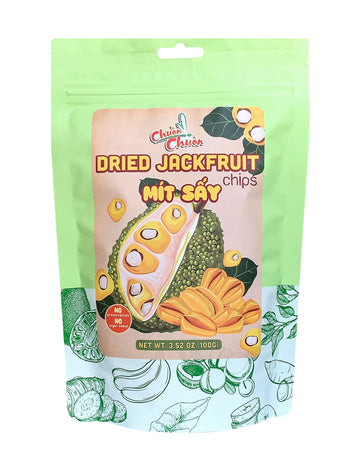 Dried Jackfruit Chips - No Preservatives, No Added Sugar, Crunchy & Naturally Sweet, 3.52 oz (100g) - Healthy Dried Fruit Snack