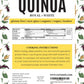 CEREAUSLY Organic White Quinoa - enhanced Royal Quinoa from Bolivia - Kosher and Non-GMO Quinoa Bulk - Vegan and Gluten-Fee Cooking Quinoa - 10 LB