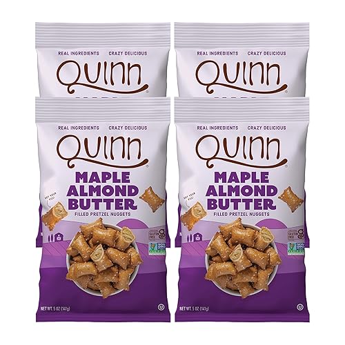 Quinn Dark Chocolate'Y Peanut Butter Filled Pretzel Nuggets, Gluten Free, Corn Free, Soy Free, Dairy Free & Vegan Friendly, Non-