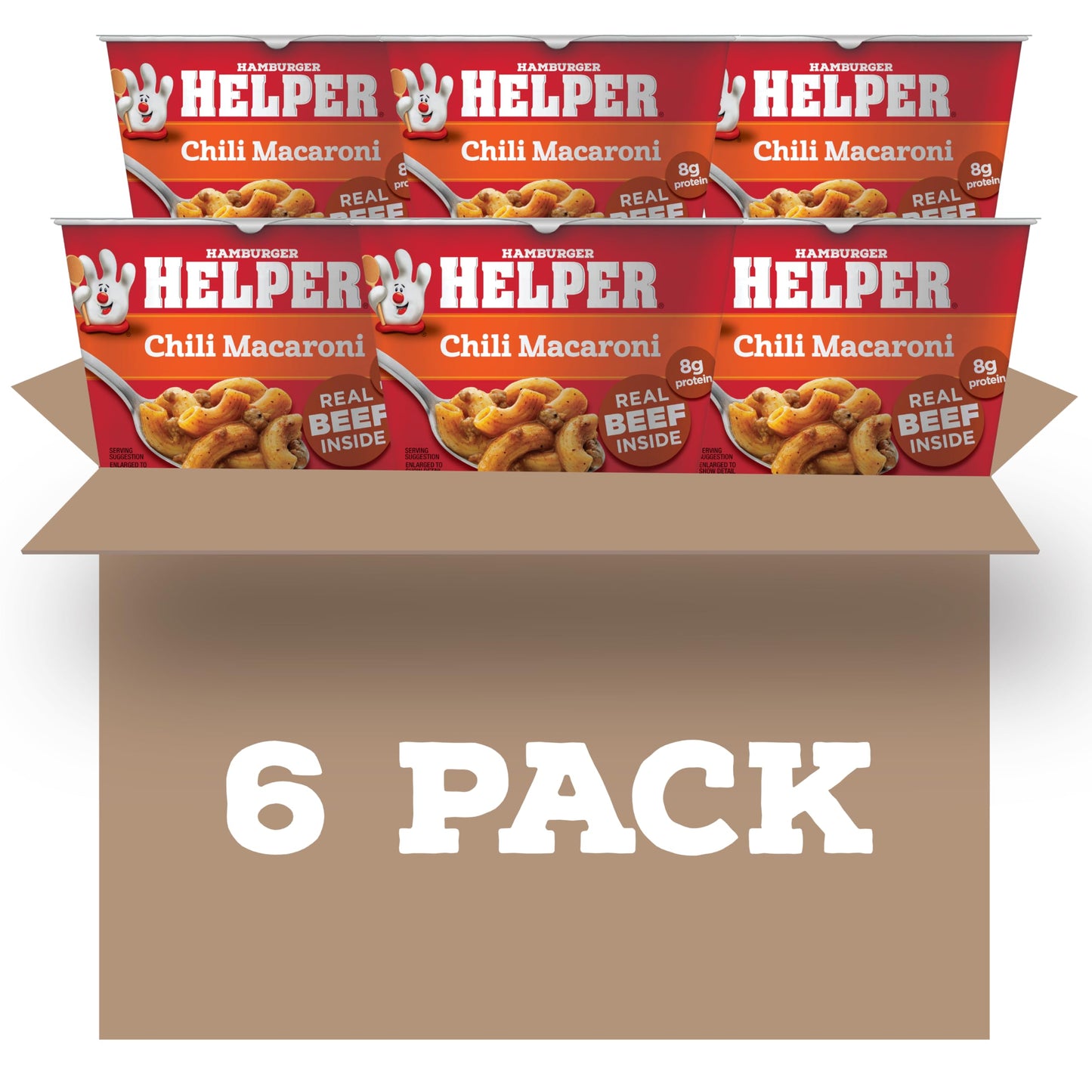 Hamburger Helper Chili Macaroni Microwave Cup, 2 oz, 6 per Case