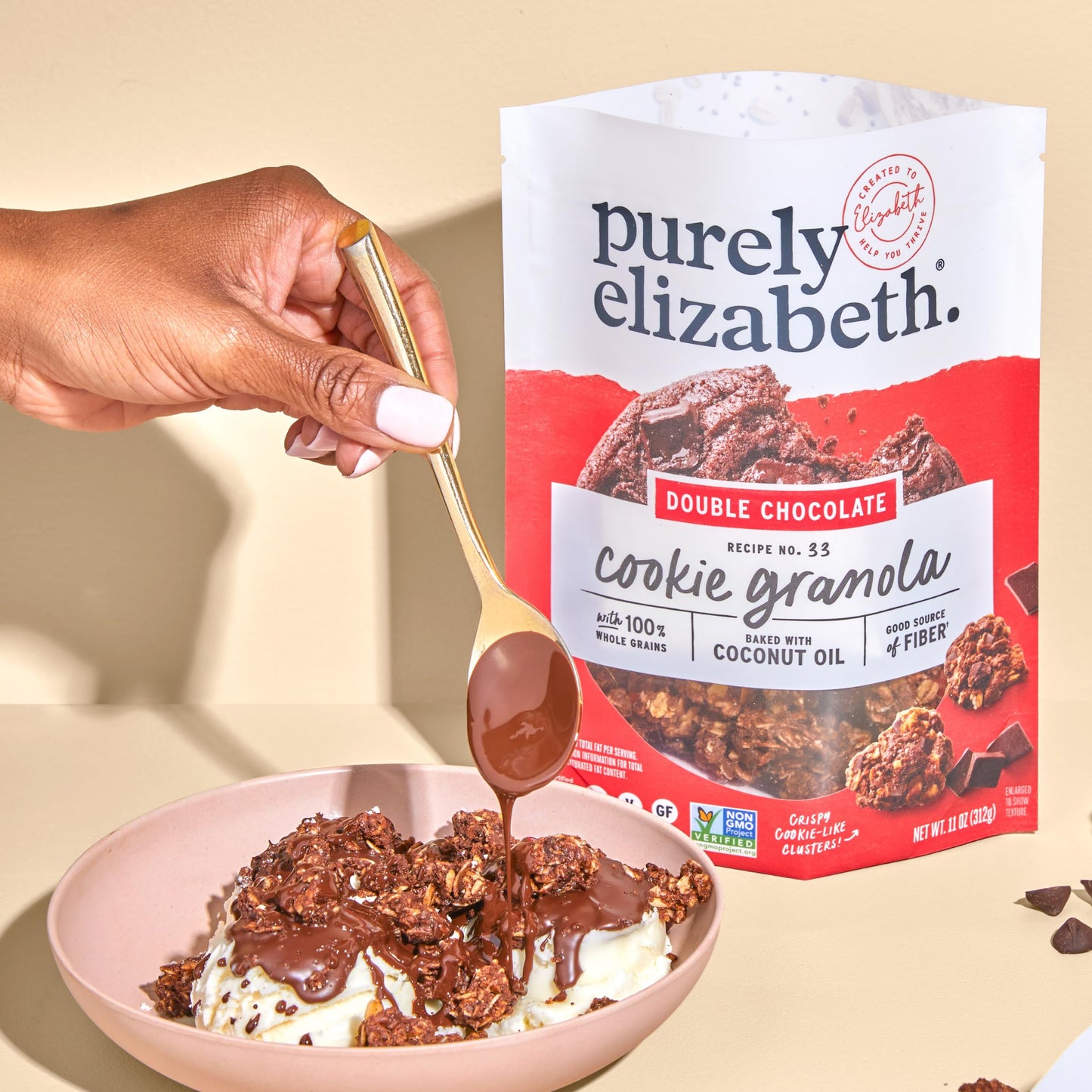 Purely Elizabeth Chocolate Lovers Variety Pack, Made with Organic Oats and Ancient Grains, Gluten-Free, Non-GMO (3 Ct)