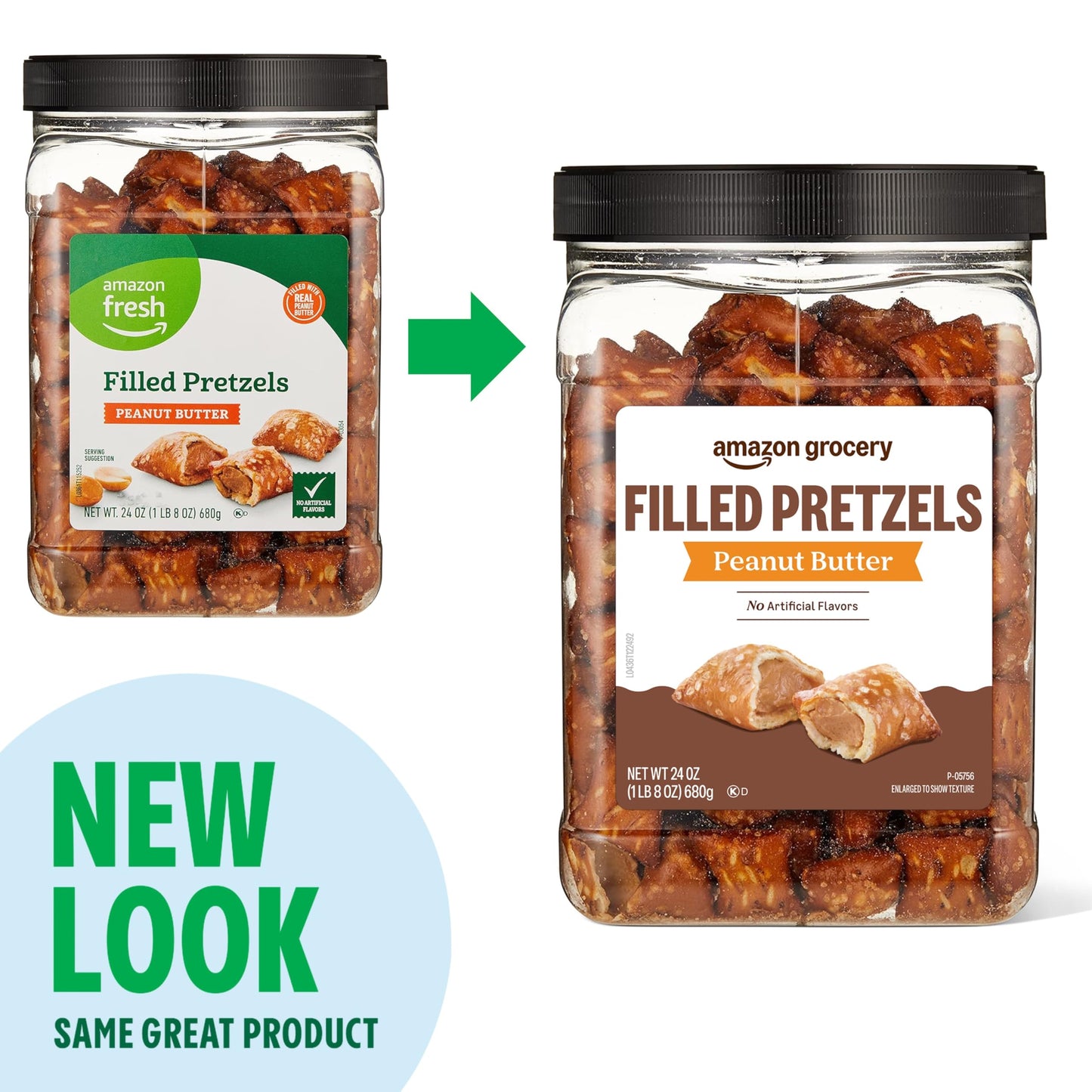 large online retailer Grocery Peanut Butter Filled Pretzels, 24 Oz, Pack of 1