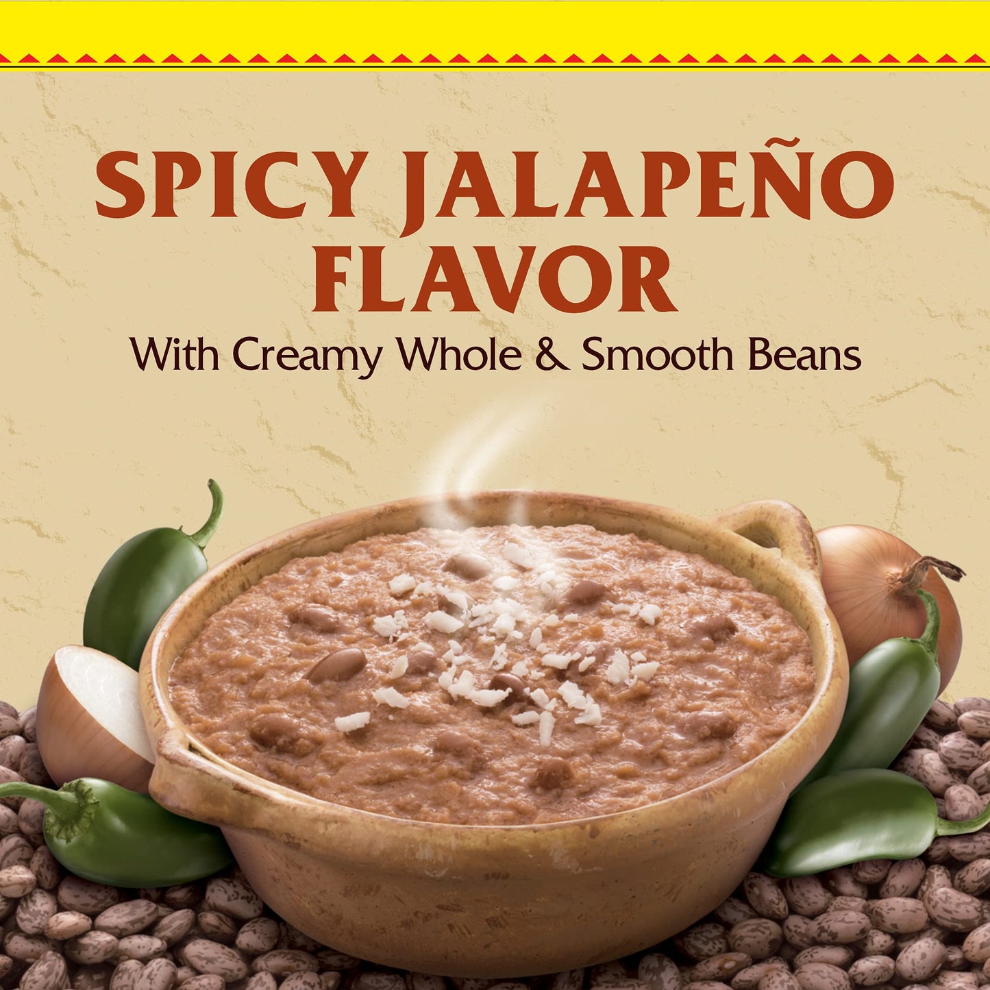 Rosarita Spicy Jalapeño Refried Beans, 16 Oz