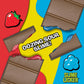 Toxic Waste - Slime Licker Chocolate Bar - Sour-Filled Milk Chocolate Candy - Strawberry - 3-Pack