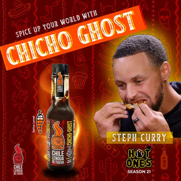 Chile Lengua de Fuego Ghost Hot Sauce - Artisan Small Batch, No Preservatives - Pack of 1