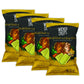 Wicked Crisps Baked Veggie Chips - Roasted Garlic & Asiago Cheese, Gluten Free, 4oz Party-Size Bag (4 Pack)