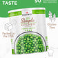 Simple Kitchen Freeze Dried Peas - 17 Servings For Family Meal Prep, Gluten Free & Dehydrated Just Add Water Canned Food, Emergency Survival Food For Camping Meals, Backpacking & Hiking, #10 Can