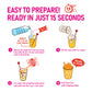 O'S Bubble Boba Tea Kit - 6 Servings Bubble Tea Kit - Popping Boba Party Kit - 3 Flavors Popping Boba Kit