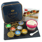 OLMA Caviar Taster Gift Set - 4 oz (112g) of Caviar, Includes 8 Varieties of Caviar Fish Roe (Beluga Hybrid, Osetra, Kaluga Roya