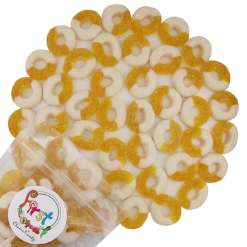 FirstChoiceCandy Gummy Rings (4.5 Pound (Pack of 1), Pineapple)