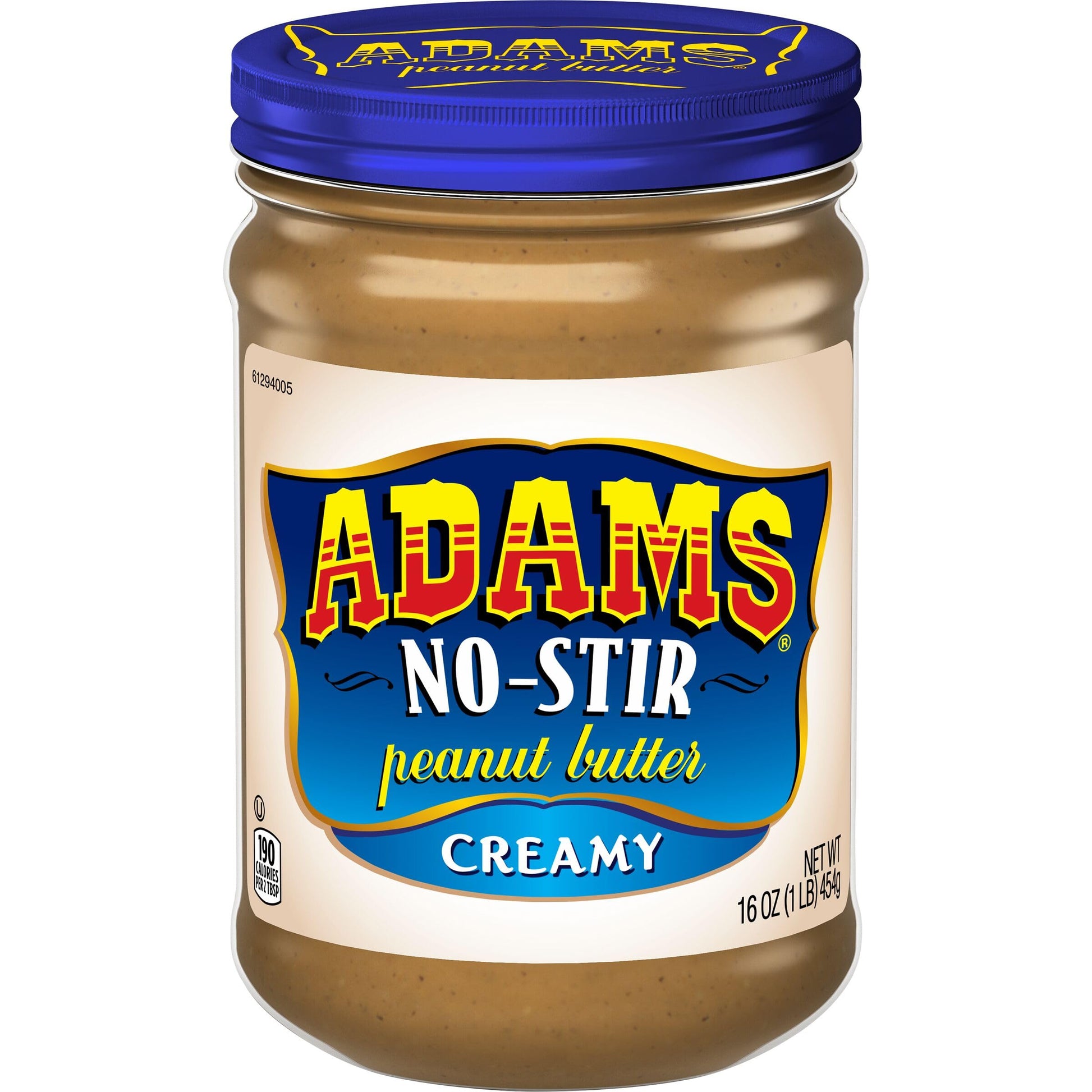Adams No-Stir Creamy Peanut Butter, 16 oz. Jar