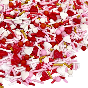 Manvscakes | Lip service sprinkle mix | Valentine sprinkles | Cookie sprinkles | Cake sprinkles | Pink and red sprinkles