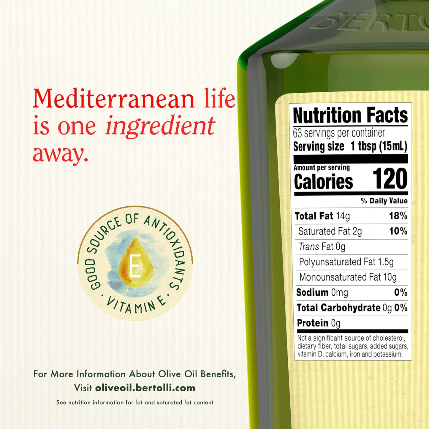 Bertolli Extra Virgin Olive Oil, Rich Taste, 32 Fl Oz