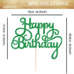 EONNCNT Happy Birthday Cake Topper - Green Glitter Paper Decoration - Model MOUCCT-HB