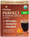 VitaCup Pumpkin Spice Coffee Pods, Medium Dark Roast, 100% Arabica, Compatible with Keurig, 16 Count, Recyclable
