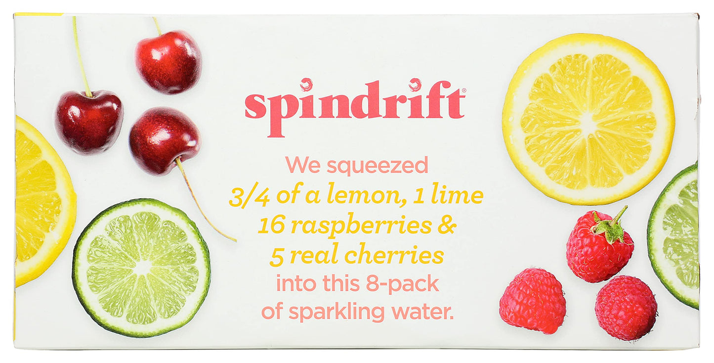 Spindrift Pink Lemonade Sparkling Water 8Pk, 12 Fz